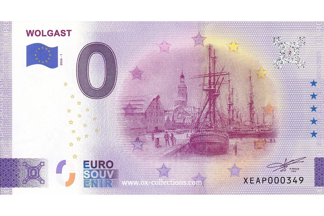 Zero Euro Note Wolgast 2024-1 souvenir