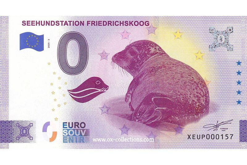 0 Euro-Schein Seehundstation Friedrichskoog 2024-2