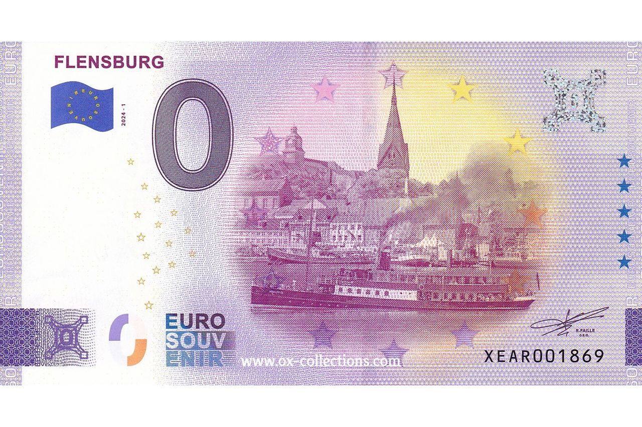 Zero Euro Note Flensburg 2024-1 souvenir