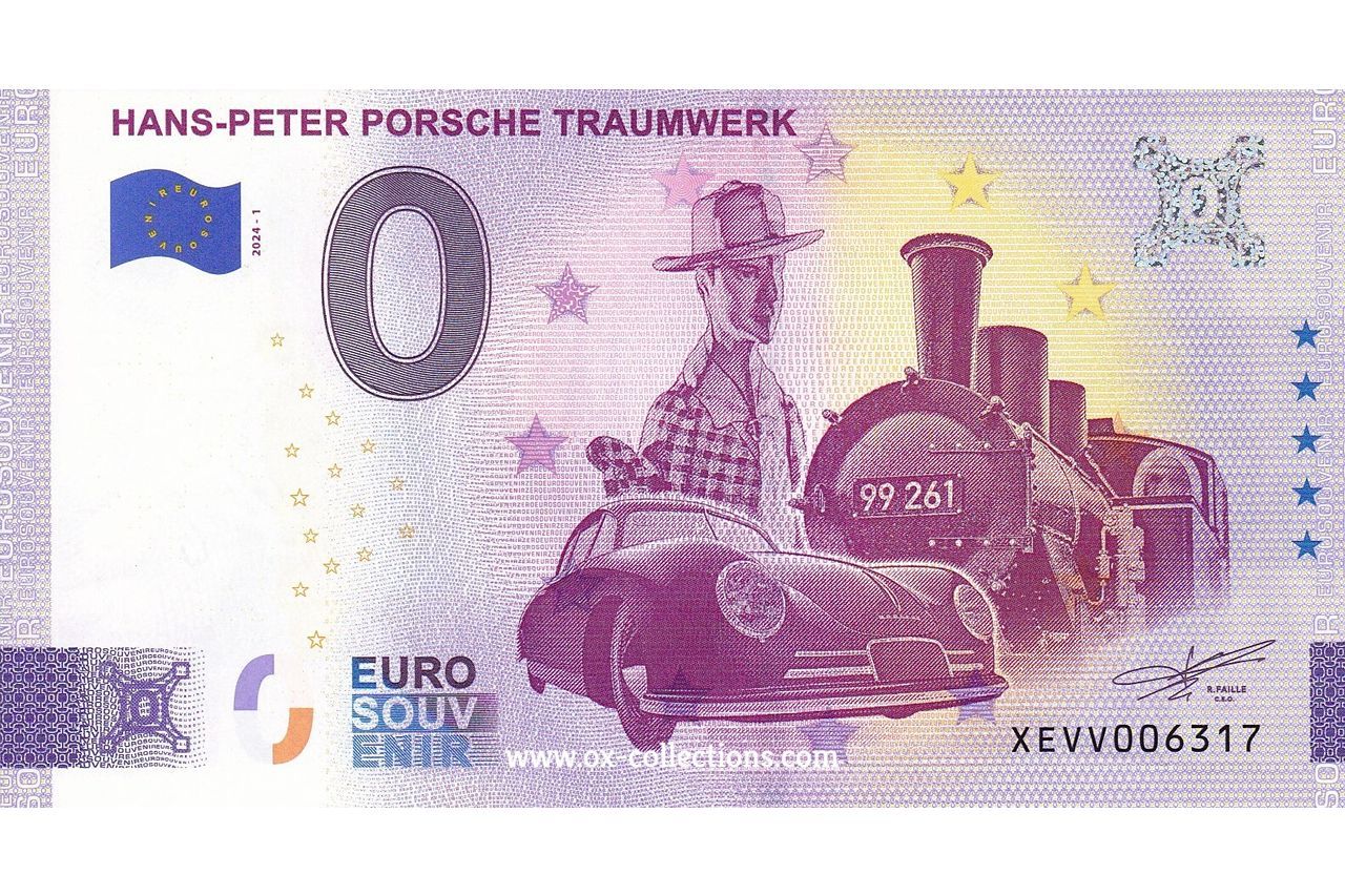 Zero Euro Note Hans-Peter Porsche Traumwerk 2024-1 souvenir