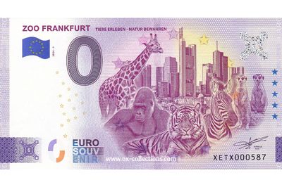 Zero Euro Note Zoo Frankfurt 2024-1 souvenir