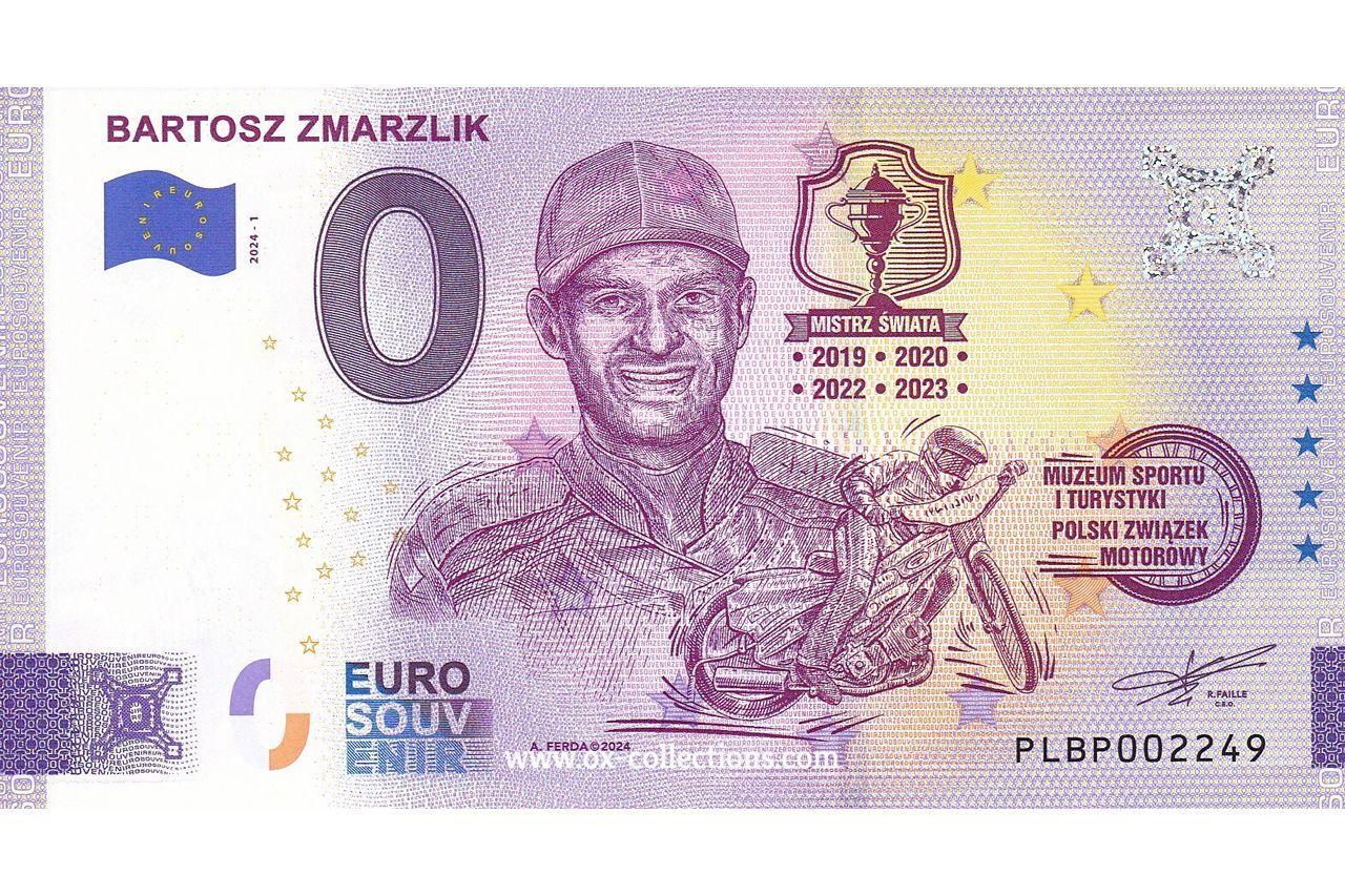 PL - Bartosz Zmarzlik - 2024-01 Zero Euro Note Bartosz Zmarzlik 2024-1 souvenir
