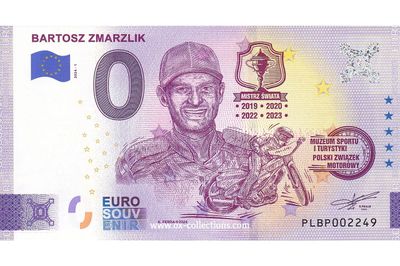 Zero Euro Note Bartosz Zmarzlik 2024-1 souvenir