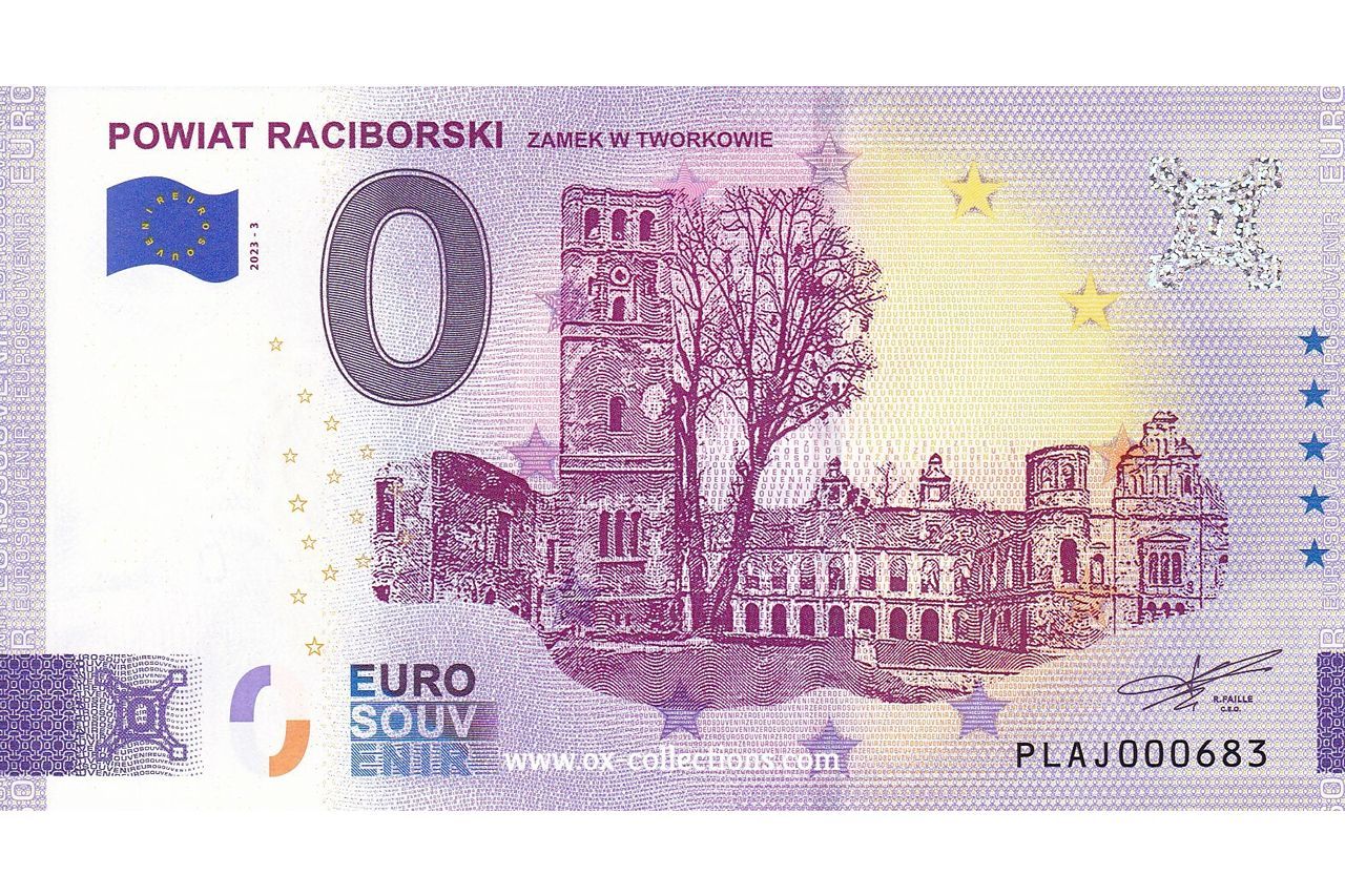 Zero Euro Note Powiat Raciborski 2023-3 souvenir
