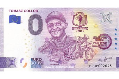 Zero Euro Note Tomasz Gollob 2024-3 souvenir