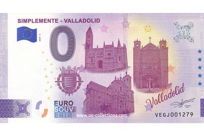 Zero Euro Note Simplemente Valladolid 2024-2 souvenir