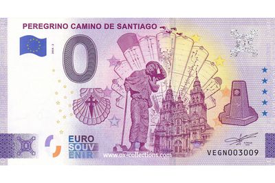 Zero Euro Note Peregrino Camino de Santiago 2024-2 souvenir