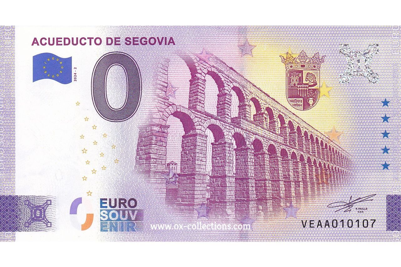 Zero Euro Note Acueducto de Segovia 2024-2 souvenir