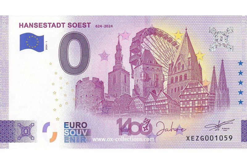 0 Euro-Schein Hansestadt Soest 2024-1