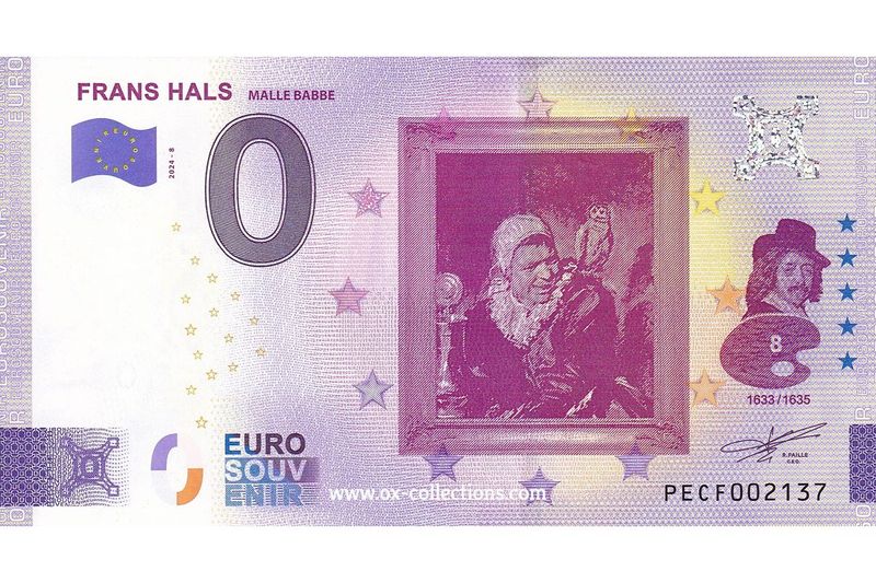 NL - Frans Hals - 2024-08 Billet 0 euro Frans Hals 2024-8 souvenir