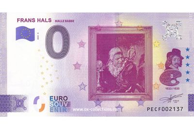 NL - Frans Hals - 2024-08 Zero Euro Note Frans Hals 2024-8 souvenir