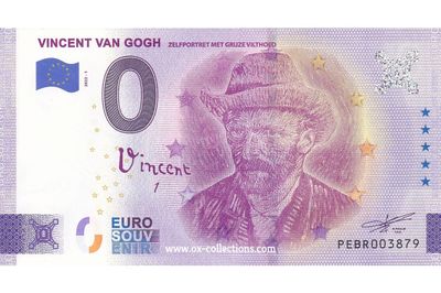 NL - Vincent van Gogh - 2022-01 Billet 0 euro Vincent van Gogh 2022-1 souvenir