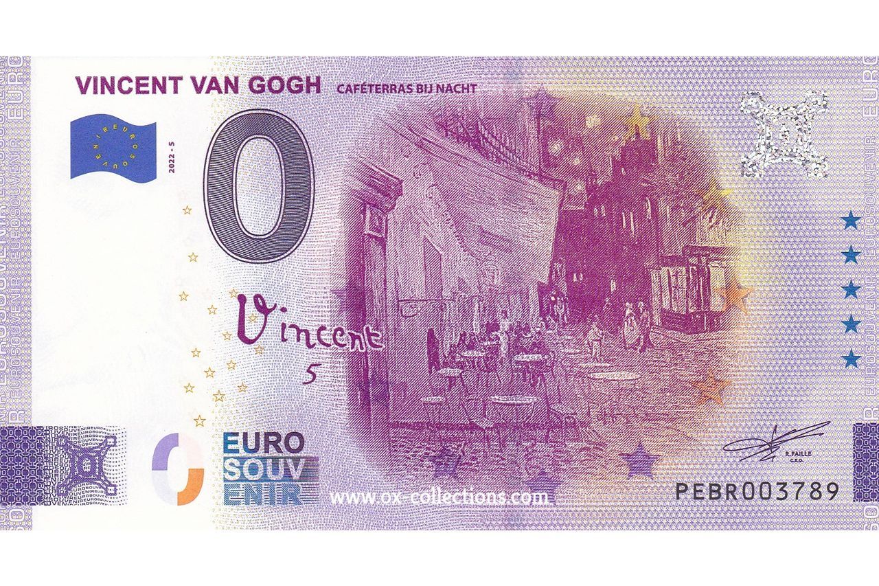 NL - Vincent van Gogh - 2022-05 Billet 0 euro Vincent van Gogh 2022-5 souvenir