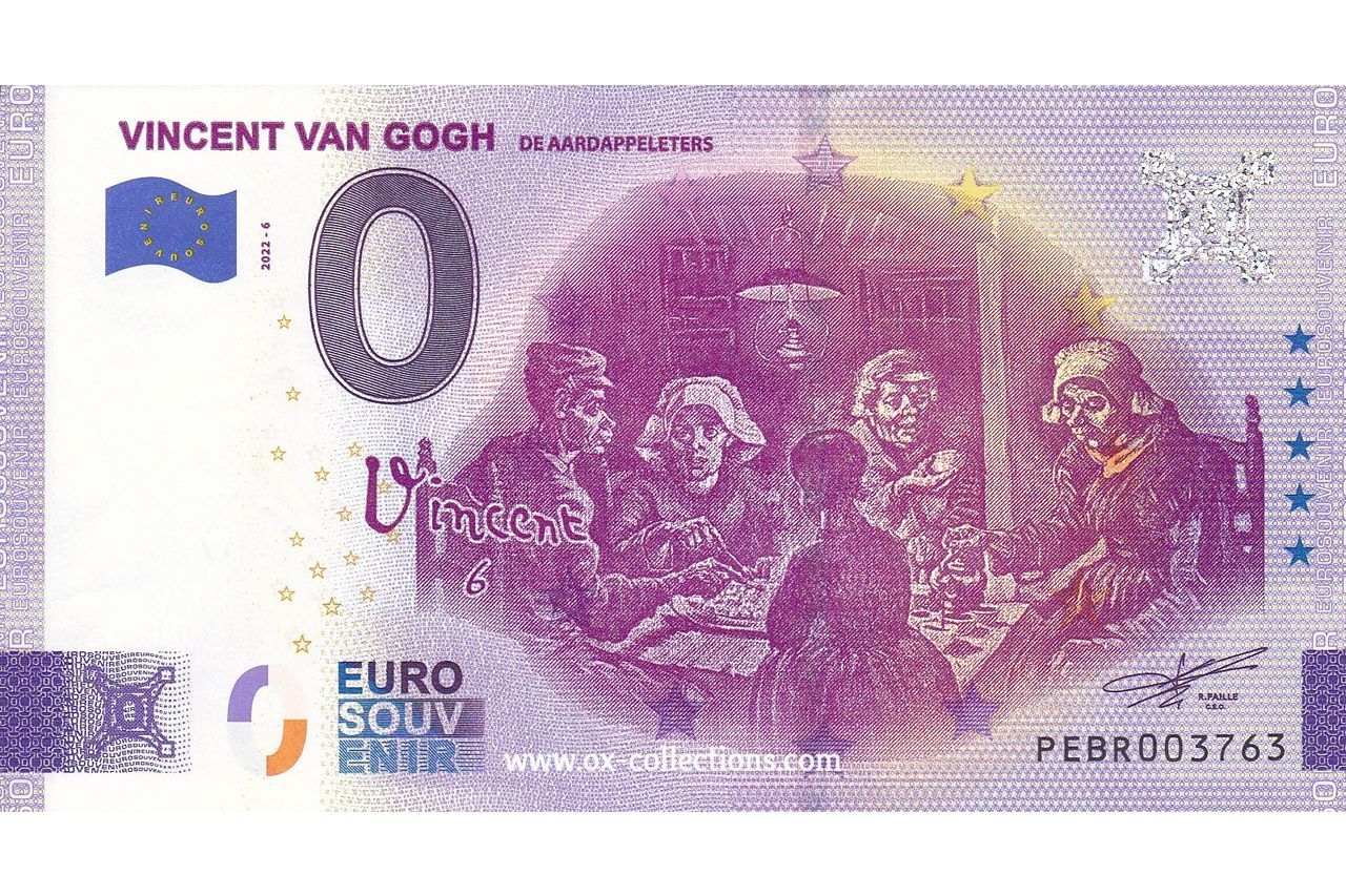 NL - Vincent van Gogh - 2022-06 Billet 0 euro Vincent van Gogh 2022-6 souvenir