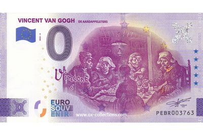Zero Euro Note Vincent van Gogh 2022-6 souvenir