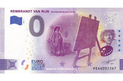 NL - Rembrandt van Rijn - 2023-07 0 Euro-Schein Rembrandt van Rijn 2023-7 Souvenir