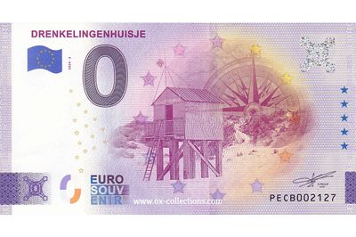NL - Drenkelingenhuisje - 2024-02 Zero Euro Note Drenkelingenhuisje 2024-2 souvenir