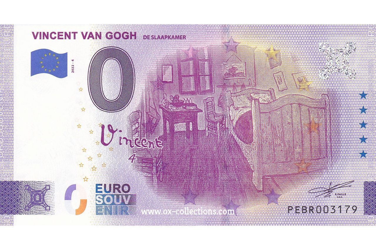 Billet 0 euro Vincent van Gogh 2022-4 souvenir