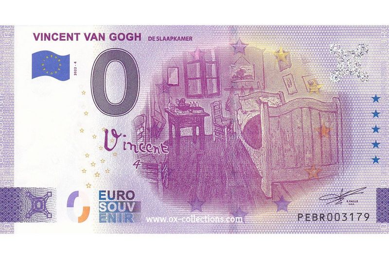 NL - Vincent van Gogh - 2022-04 Billet 0 euro Vincent van Gogh 2022-4 souvenir