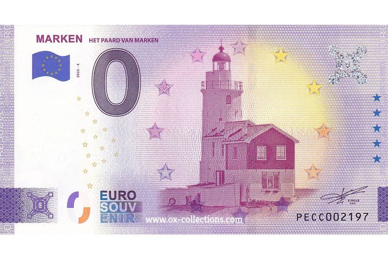 NL - Marken - 2023-04 Zero Euro Note Marken 2023-4 souvenir