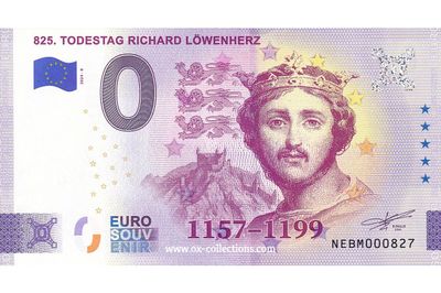 0 Euro-Schein 825. Todestag Richard Löwenherz 2024-8 Souvenir