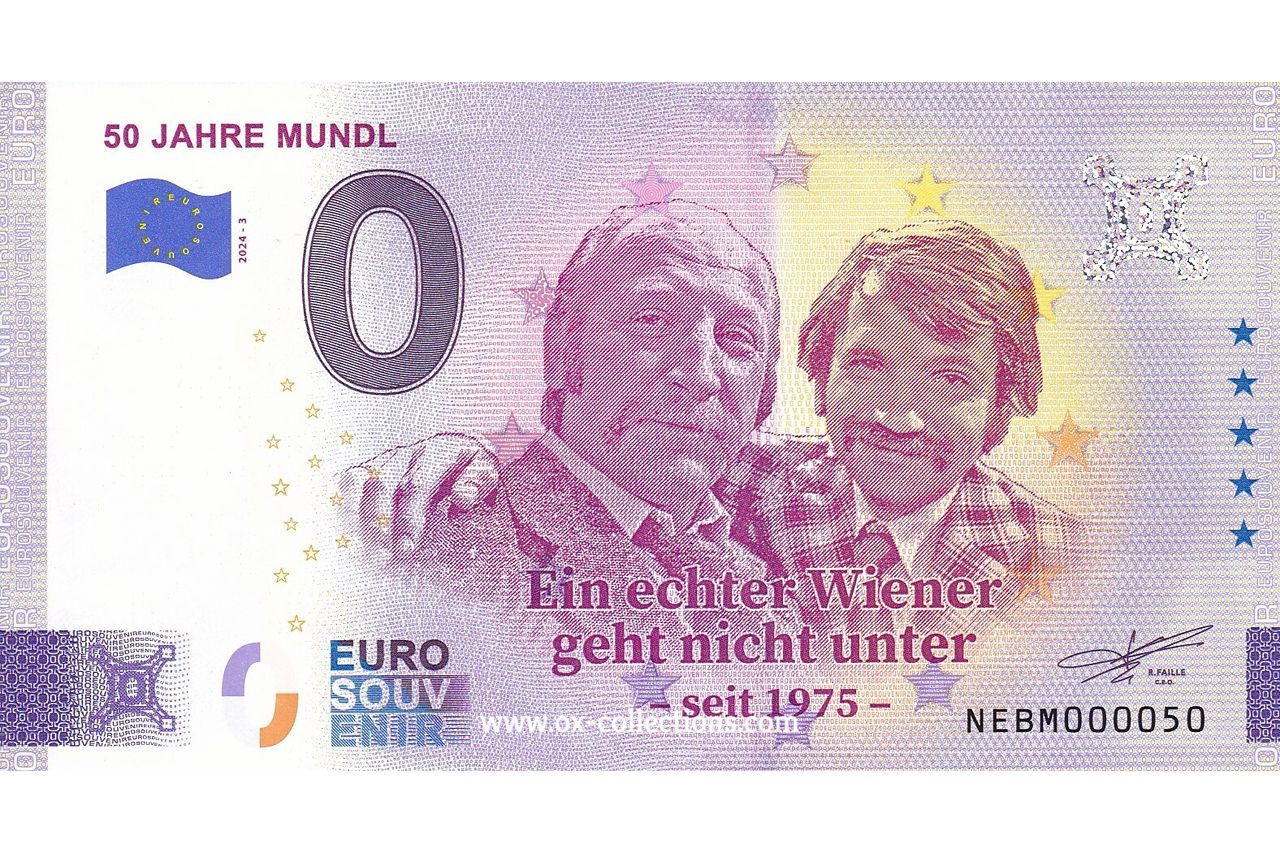 Zero Euro Note 50 Jahre Mundl 2024-3 souvenir