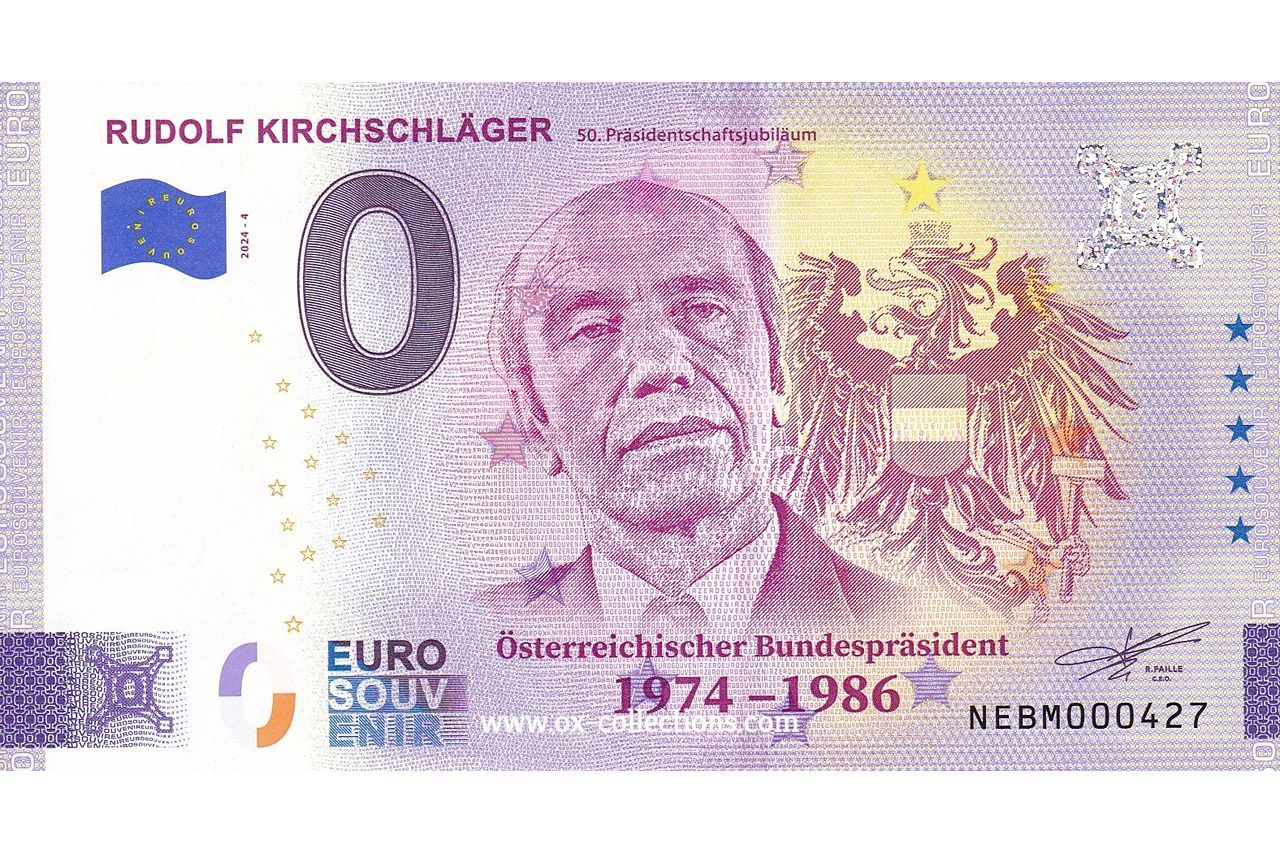 0 Euro-Schein Rudolf Kirchschläger 2024-4 Souvenir