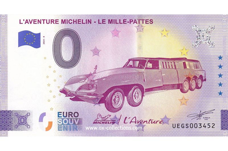 0 Euro-Schein L'Aventure Michelin 2024-8 Souvenir