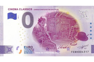 0 Euro-Schein Cinema Classics Charlie Chaplin 2024-1 Souvenir