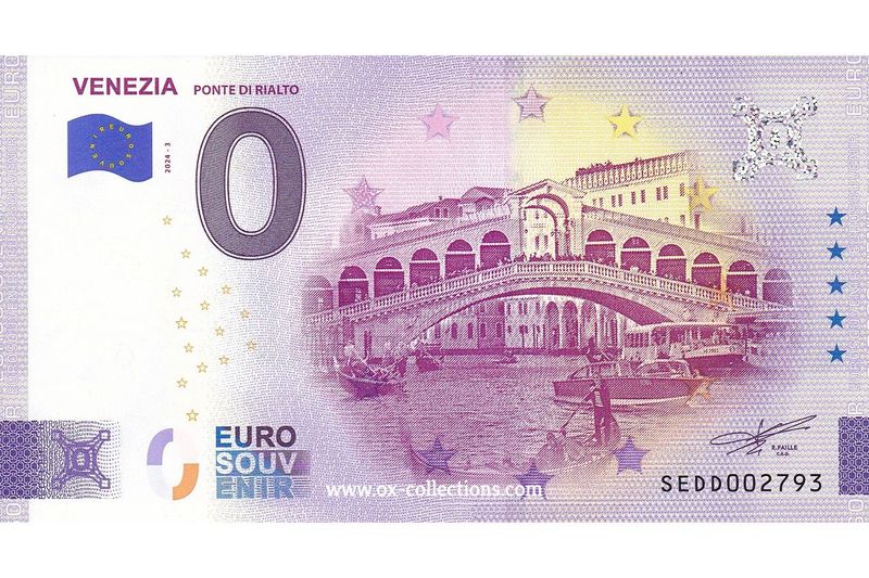 Zero Euro Note Venezia 2024-3 souvenir