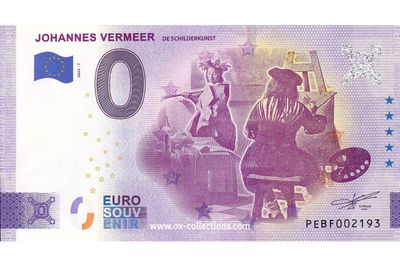 NL - Johannes Vermeer - 2023-07 Billet 0 euro Johannes Vermeer 2023-7 souvenir