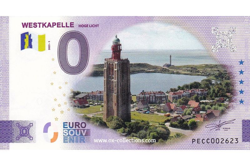 NL - Westkapelle - 2023-01 COLOR Zero Euro Note Westkapelle COLOR 2023-1 souvenir