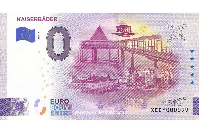 Zero Euro Note Kaiserbäder 2024-1 souvenir