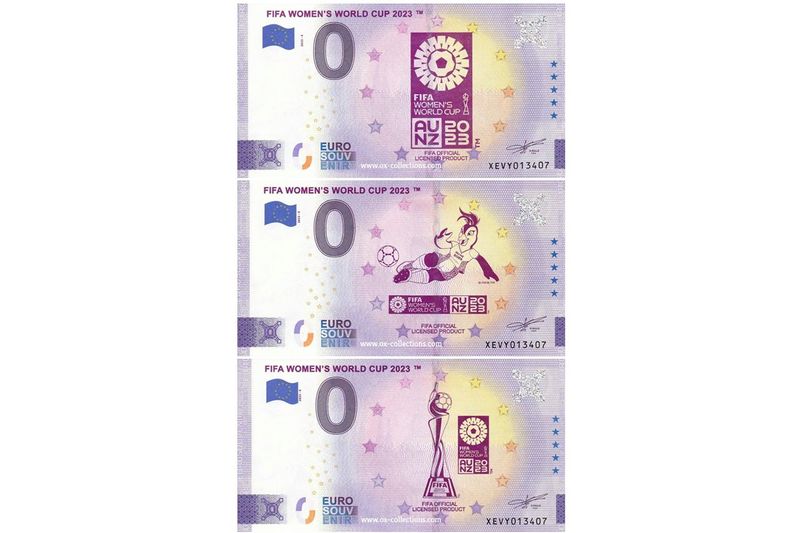 Zero Euro Note FIFA Women's World Cup 2023 SET 2023-6 souvenir