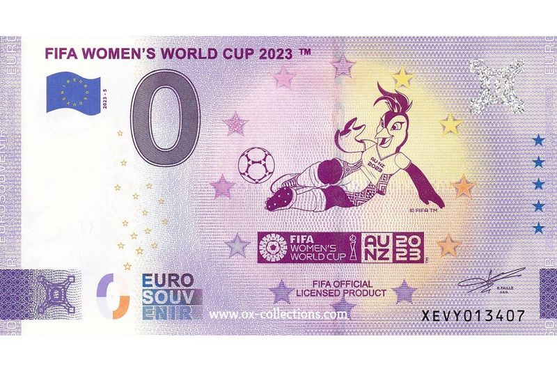0 Euro-Schein FIFA Women's World Cup 2023 2023-5 Souvenir