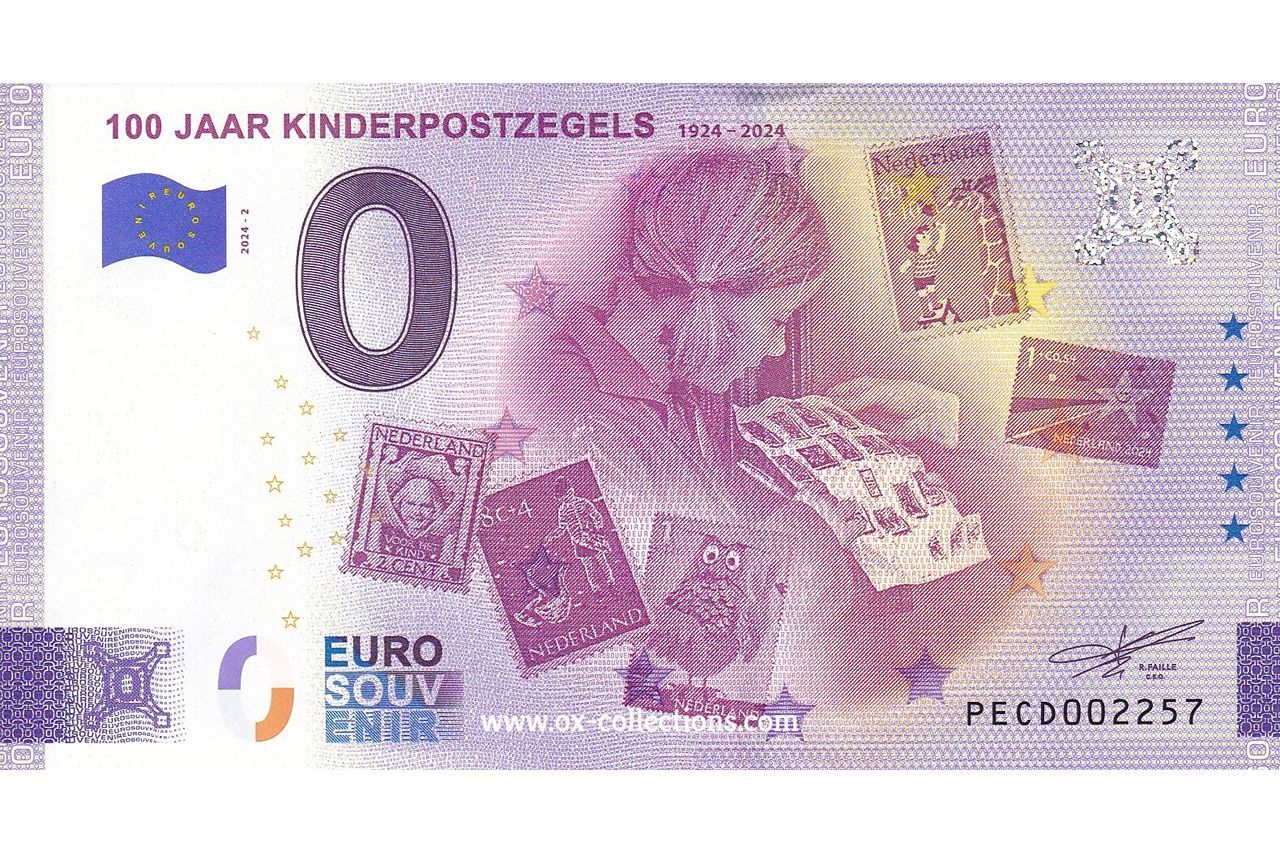 NL - 100 Jaar Kinderpostzegels - 2024-02 Billet 0 euro 100 Jaar Kinderpostzegels 2024-2 souvenir