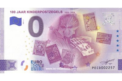 NL - 100 Jaar Kinderpostzegels - 2024-02 Billet 0 euro 100 Jaar Kinderpostzegels 2024-2 souvenir