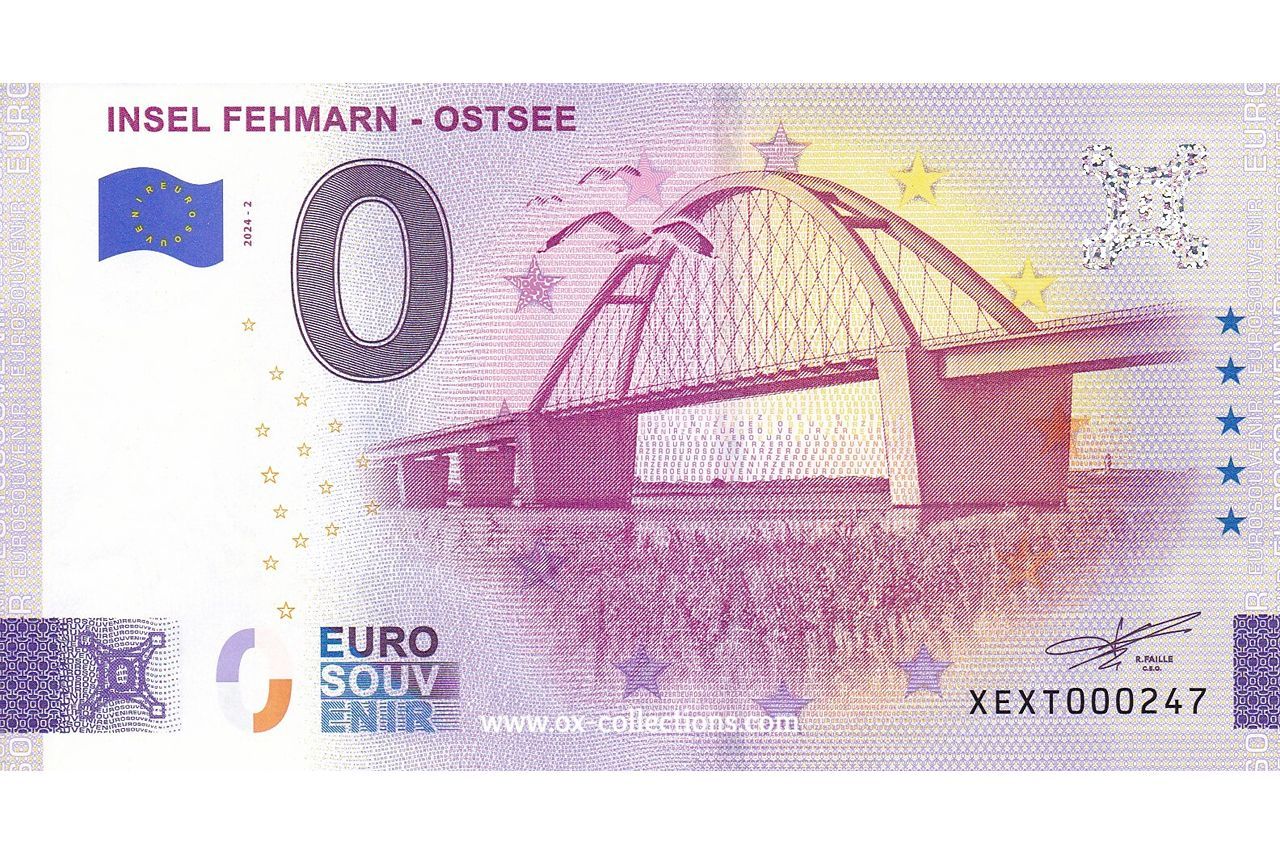 0 Euro-Schein Insel Fehmarn Ostsee 2024-2