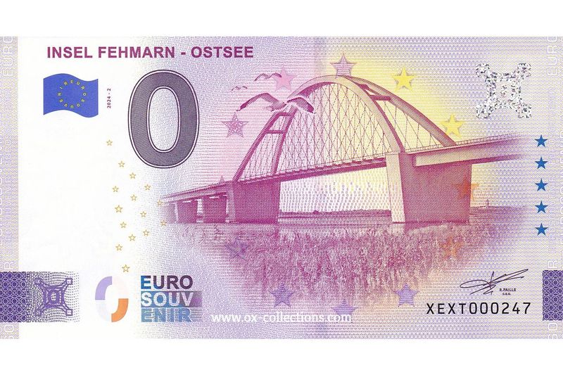 0 Euro-Schein Insel Fehmarn Ostsee 2024-2