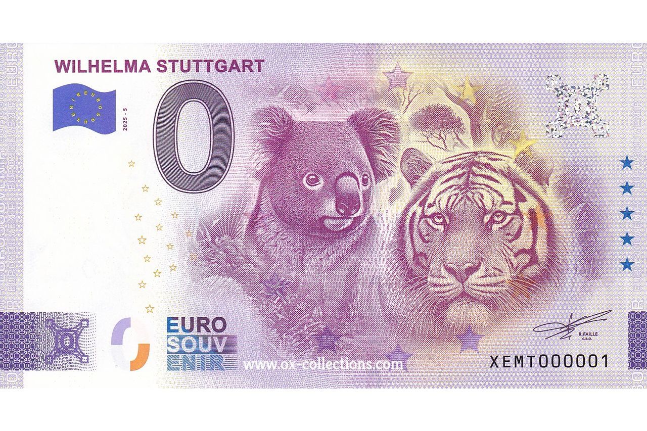0 Euro-Schein Wilhelma Stuttgart 2025-5 Souvenir