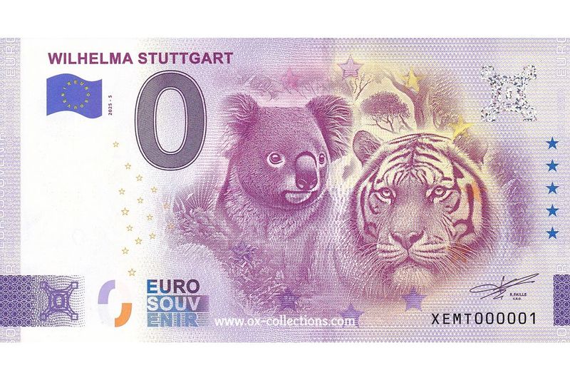 0 Euro-Schein Wilhelma Stuttgart 2025-5 Souvenir