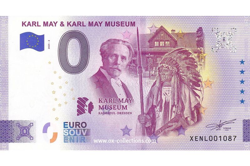 0 Euro-Schein Karl May 2025-2