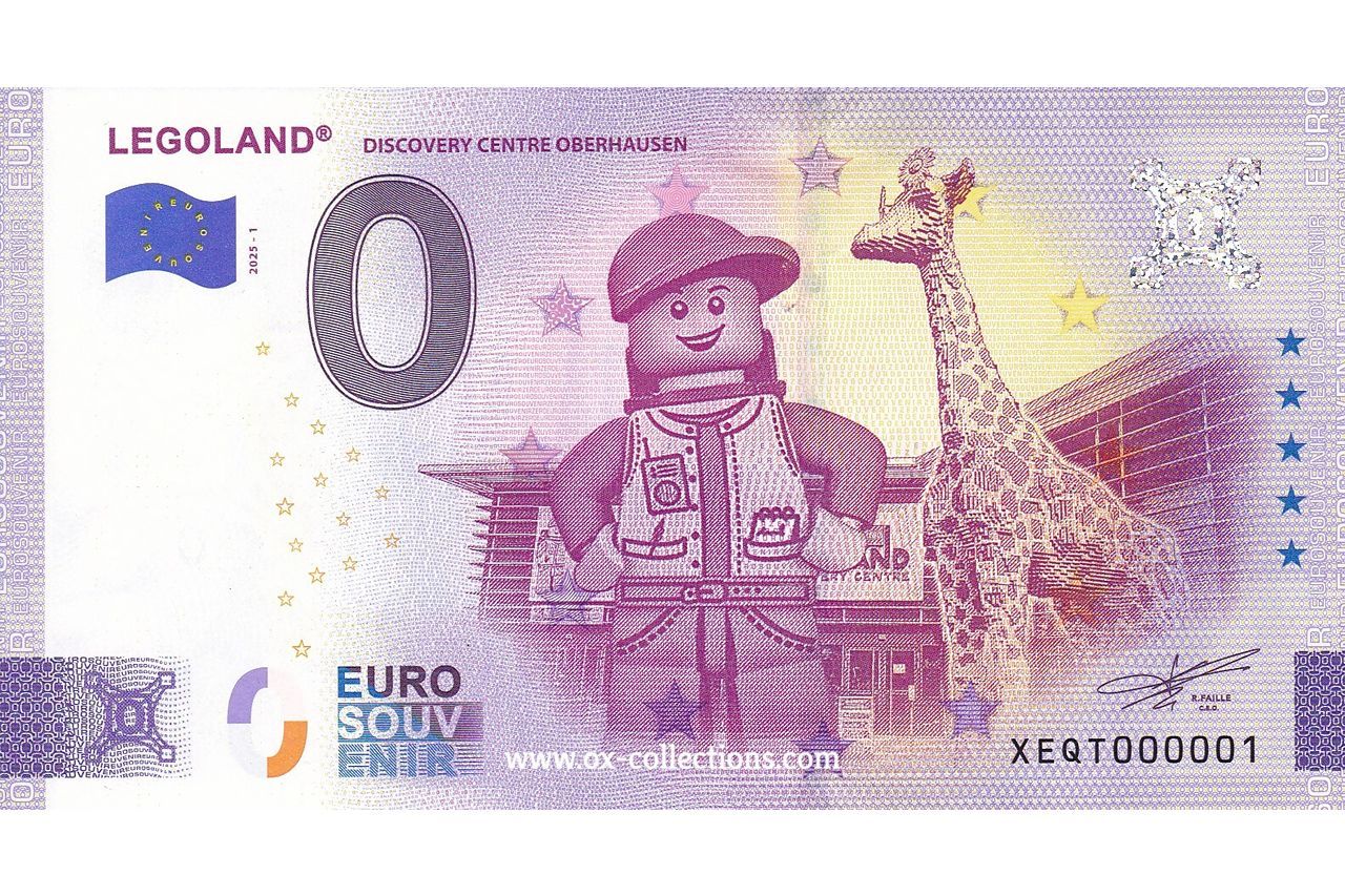 0 Euro-Schein Legoland  2025-1 Souvenir