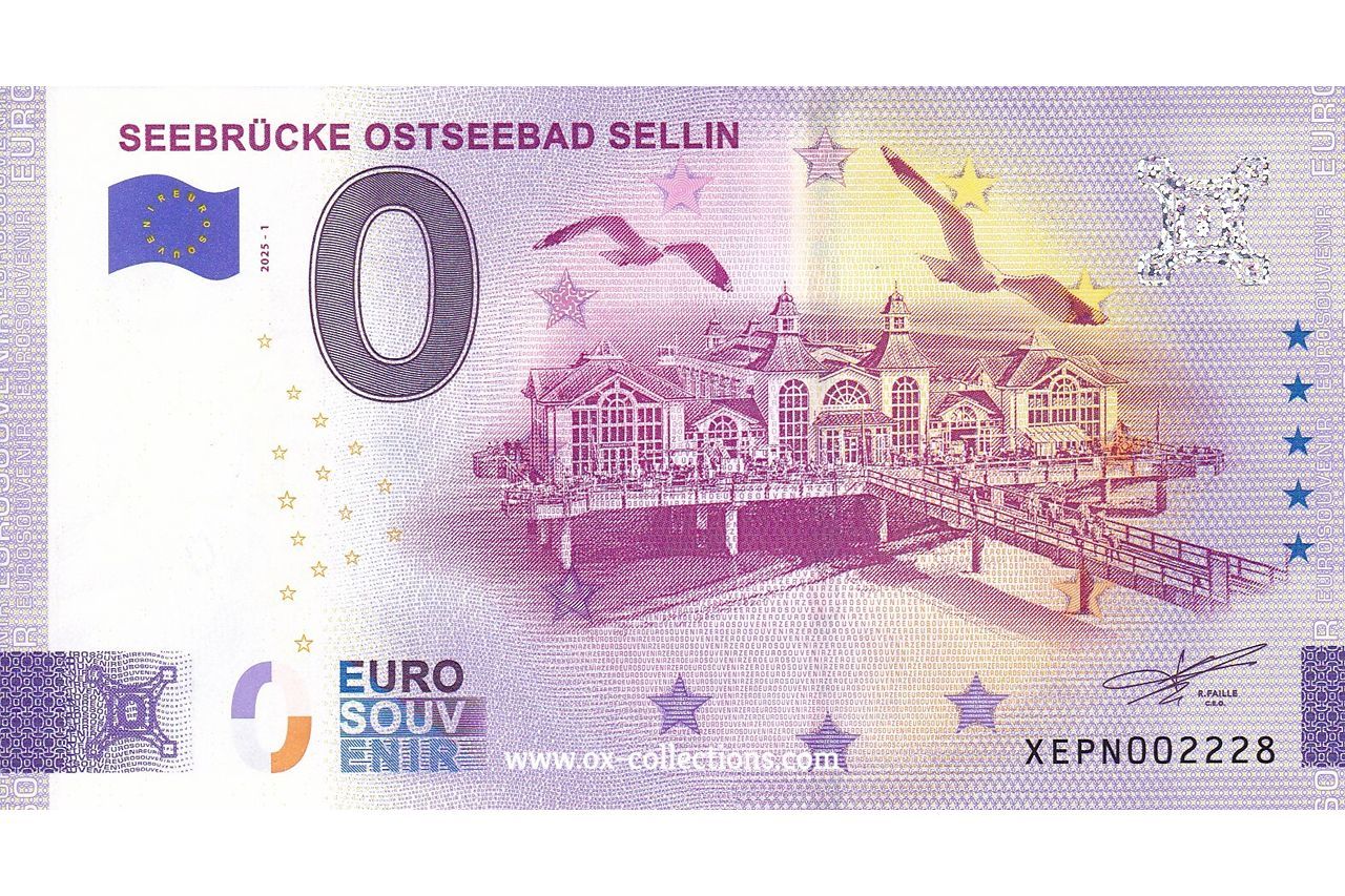 DE - Seebrücke Ostseebad Sellin - 2025-01 Billet 0 euro Seebrücke Ostseebad Sellin 2025-1 souvenir