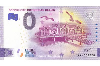 DE - Seebrücke Ostseebad Sellin - 2025-01 0 Euro-Schein Seebrücke Ostseebad Sellin 2025-1 Souvenir