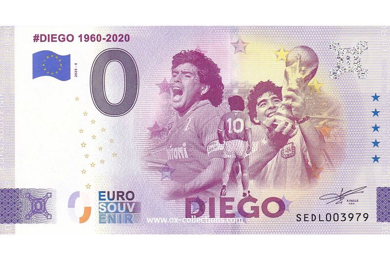 IT - Diego - 2025-04 Billet 0 euro Diego 2025-4 souvenir