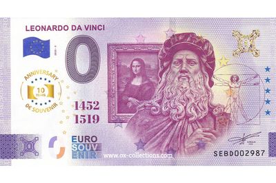 IT - Leonardo da Vinci - 2025-03 Billet 0 euro Leonardo da Vinci 2025-3 Anni souvenir