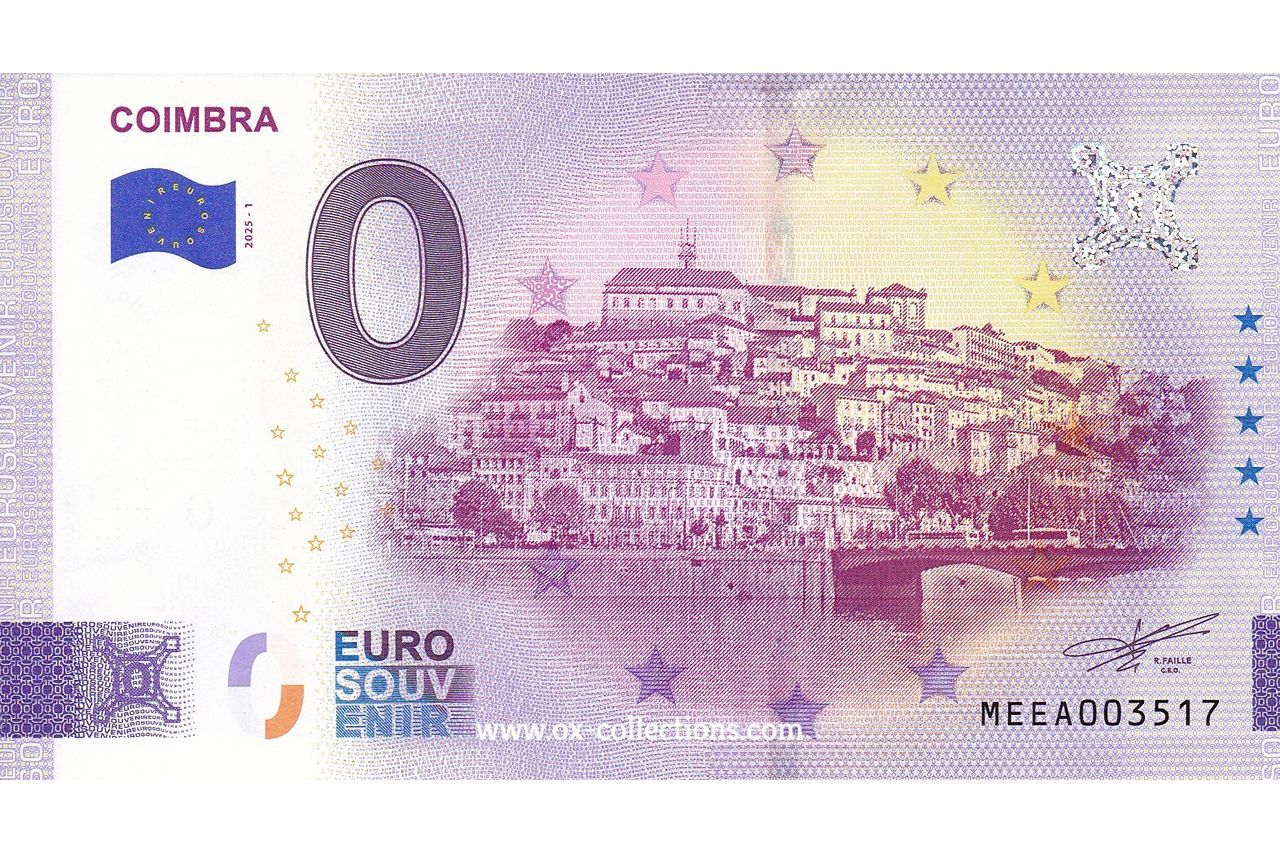 Zero Euro Note Coimbra 2025-1 souvenir