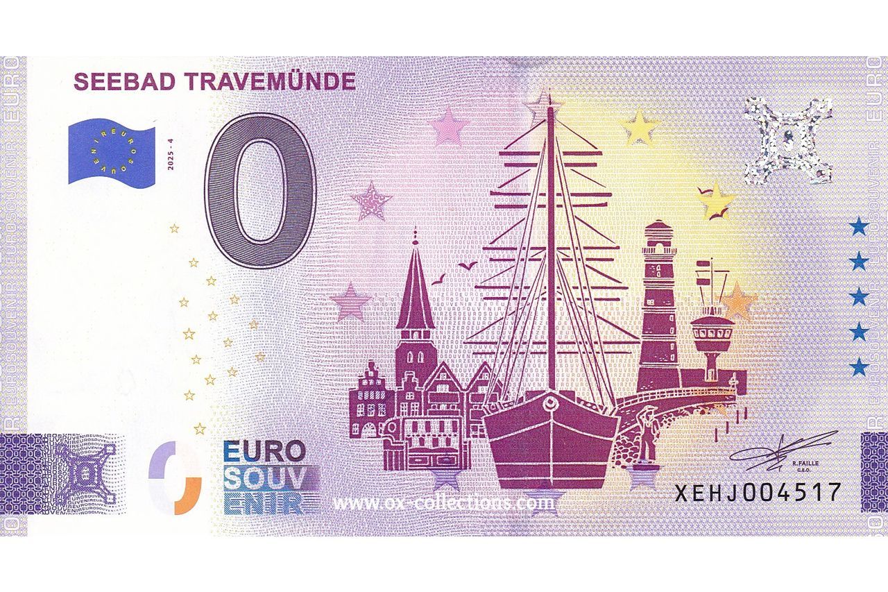 Zero Euro Note Seebad Travemünde 2025-4 souvenir