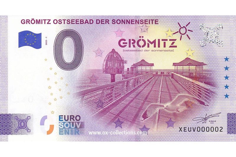 DE - Grömitz - 2025-01 Zero Euro Note Grömitz 2025-1 souvenir